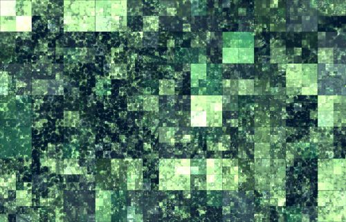 Green Squares Background
