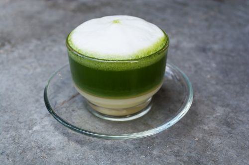 green tea milk bubble