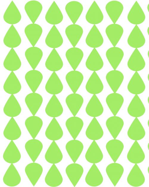 Green Teardrop Pattern
