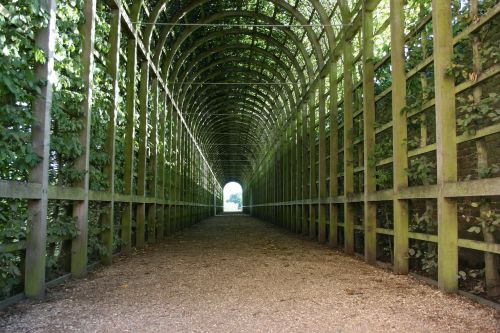 green tunnel tunnel garden tunnel