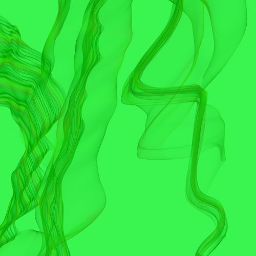 Green Velvet Ribbon Background