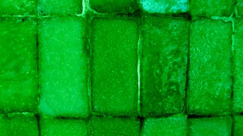 Green Vertical Bricks Background