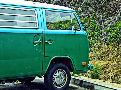 Green VW Bus