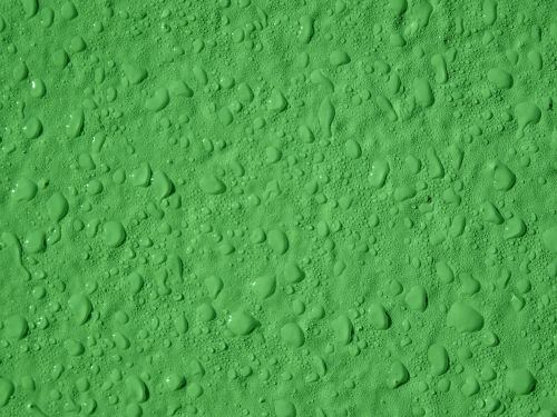Green Water Droplets Background