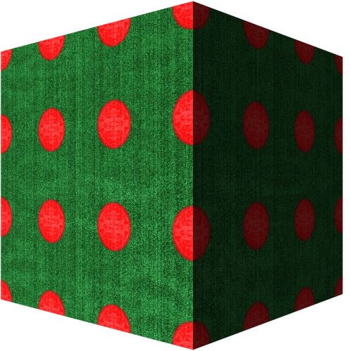 Green With Red Spots Christmas Box