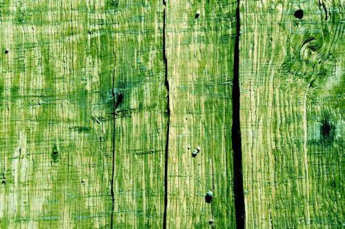 Green Wood Fence Background
