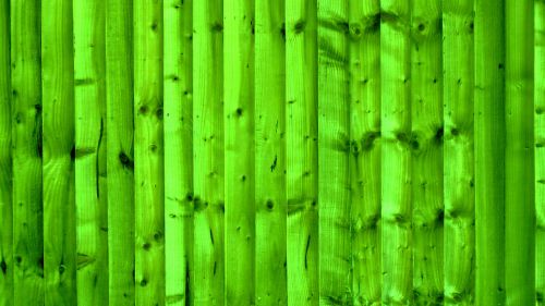 Green Wooden Fence Background