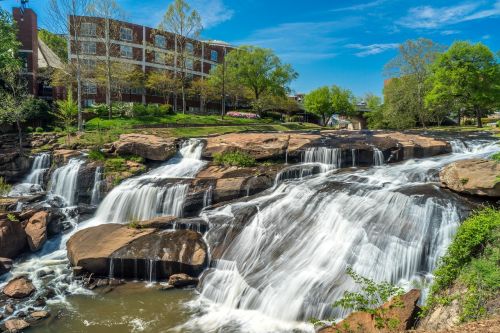 greenville falls park waterfall