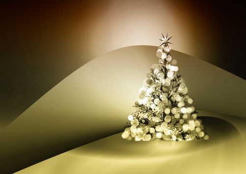 greeting card christmas tree background