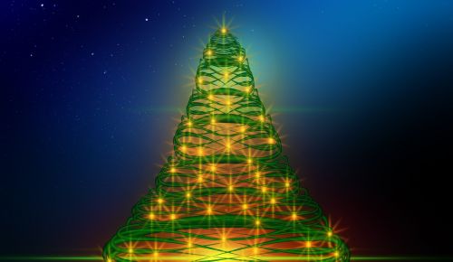 greeting card christmas tree background