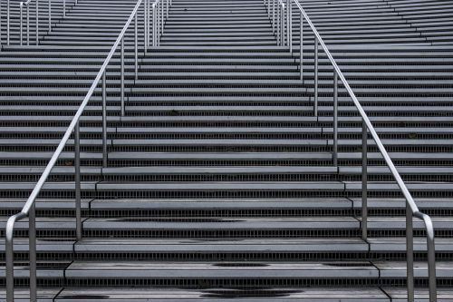grey repetition stairs