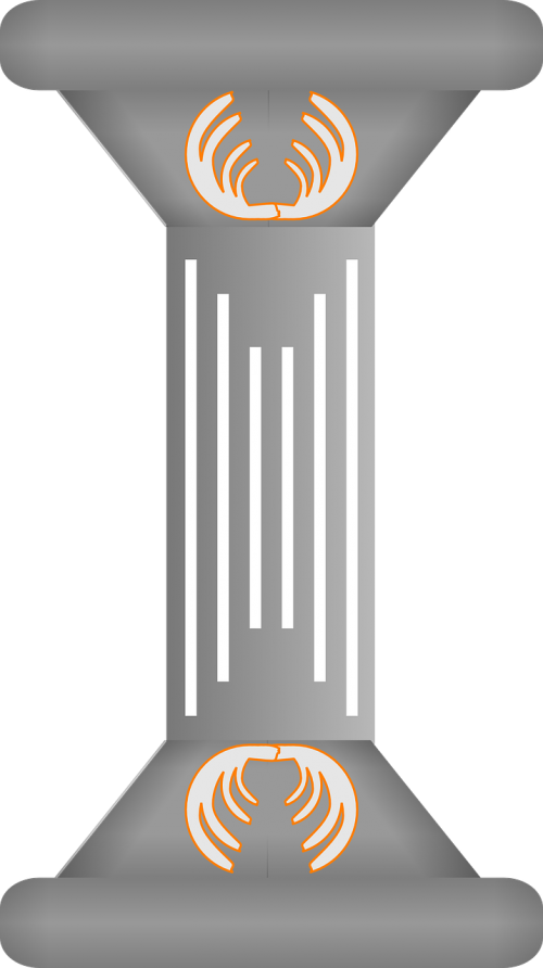 grey pillar decorative
