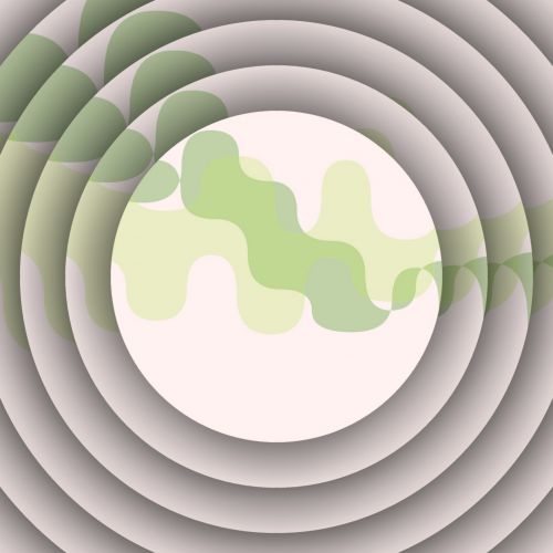 Grey Concentric Circles 3