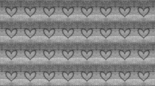 Grey Scale Hearts