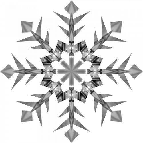 Grey Snowflake 2