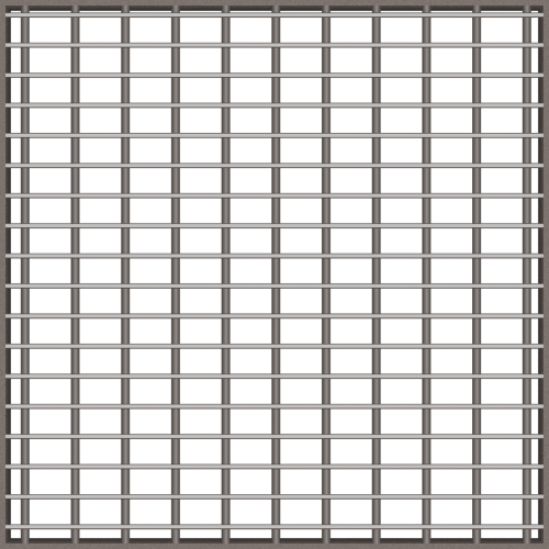 grid window metal