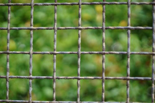 grid fence iron