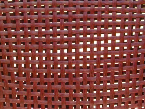 grid red chair