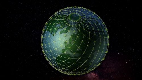 grid ball globe earth