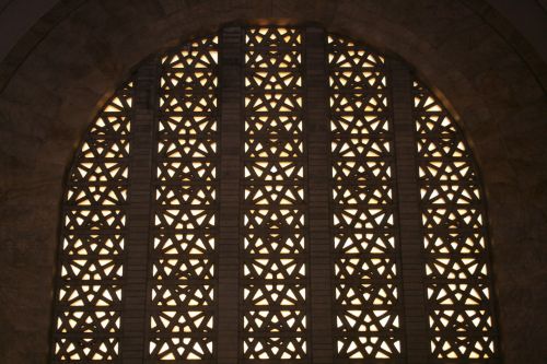 Grid Window Inside Monument