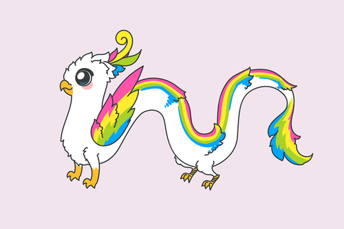 griffin  dragon  rainbow