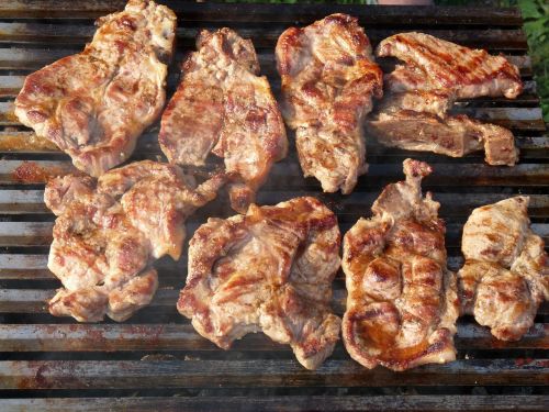 grill meat pork