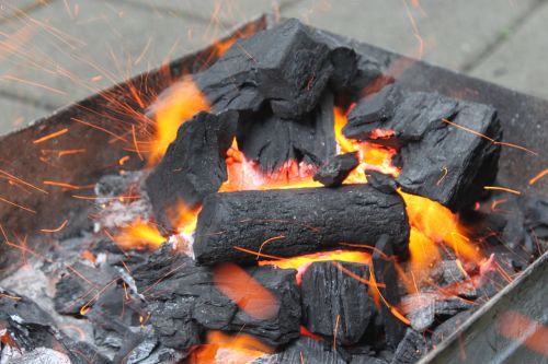 grill fire charcoal
