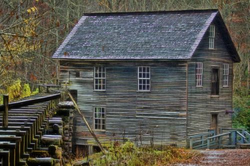 grist mill mountains rural