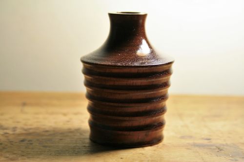 Grooved Wooden Ornament
