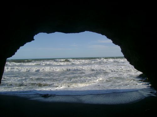 grotto beach landscape