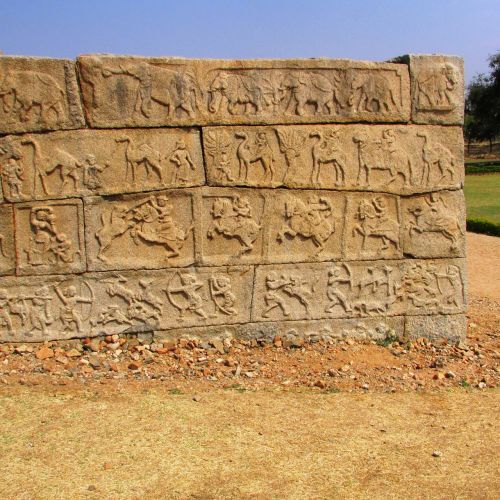 group of warriors hampi india