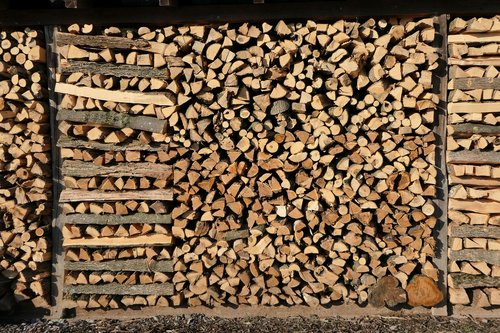 growing stock  firewood  holzstapel