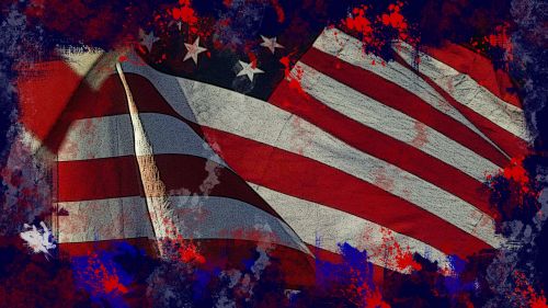 red white and blue flag background