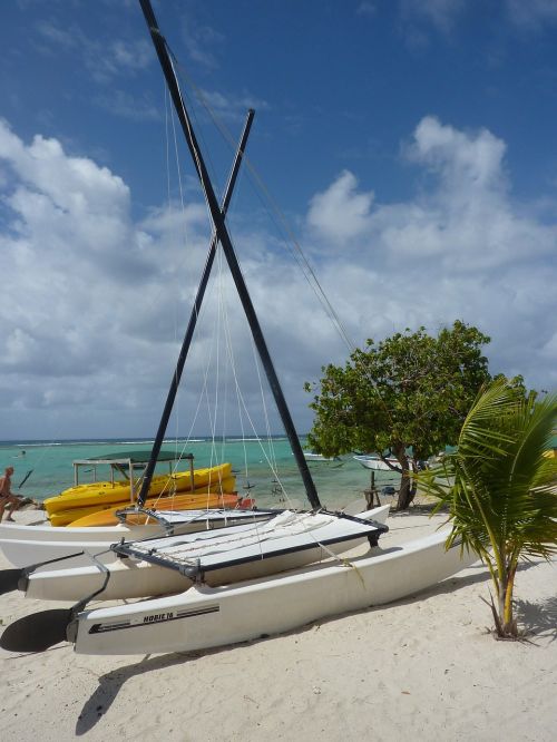 guadeloupe boat beach