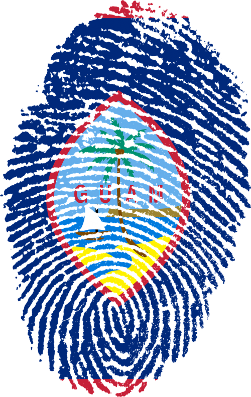guam flag fingerprint