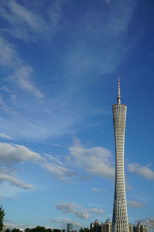 guangzhou city  the guangzhou tower  landmark