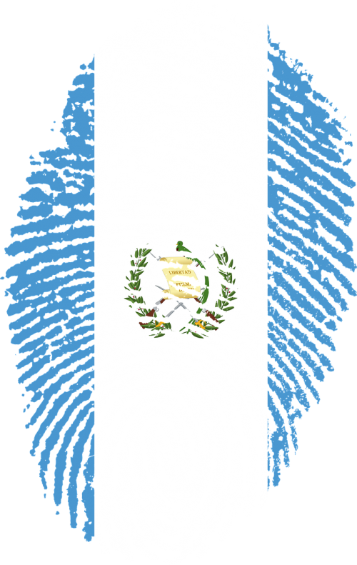 guatemala flag fingerprint