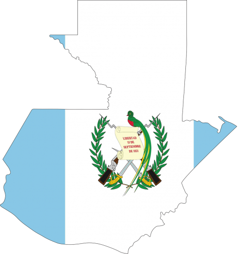 guatemala map flag