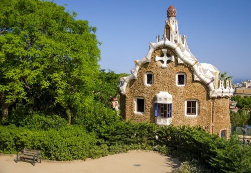 guell park barcelona spain