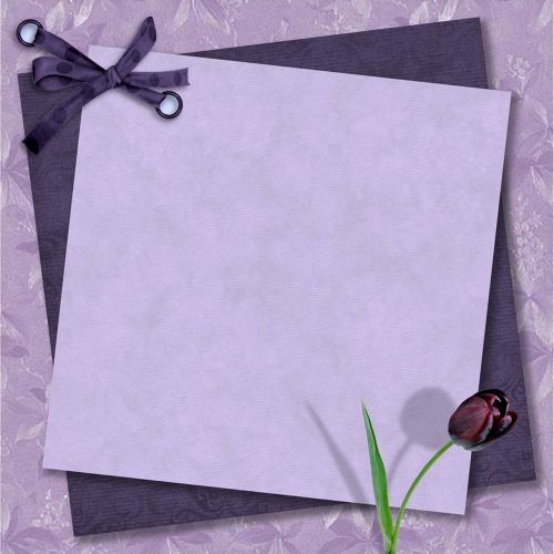 guestbook purple tulip