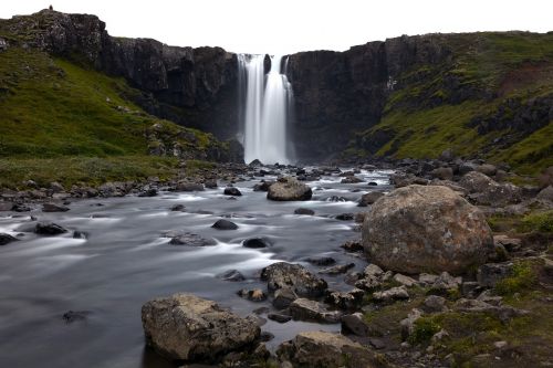 gufufoss waterfall seyðisfjörður