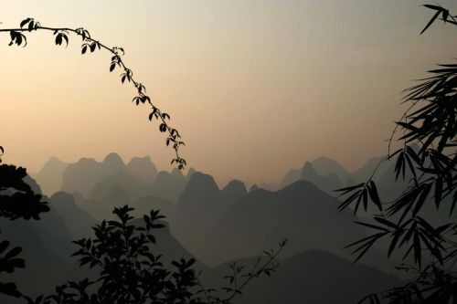 guilin mountains landscape