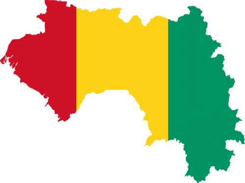 guinea flag map