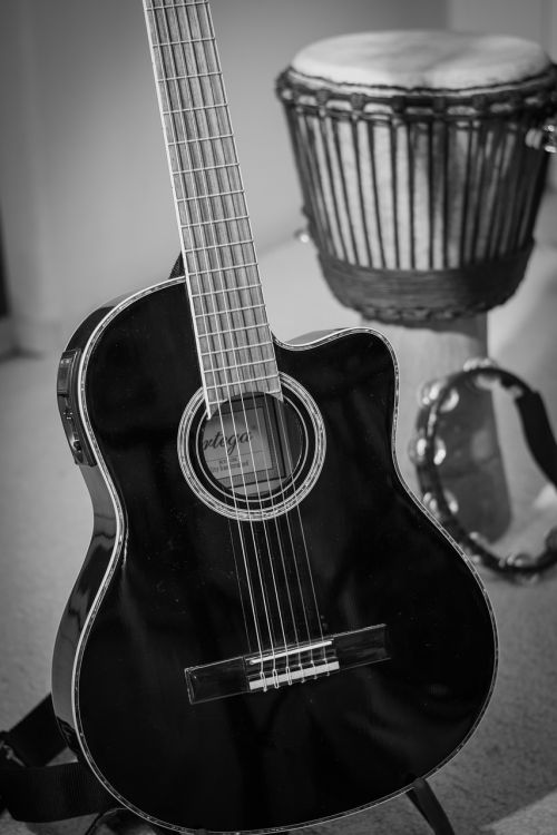 guitar acoustic black