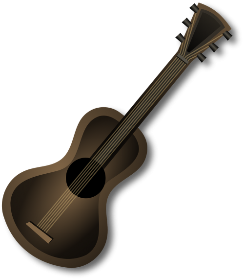 guitar acoustic brown