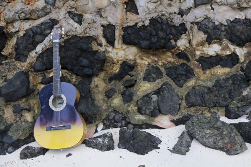 guitar music beach