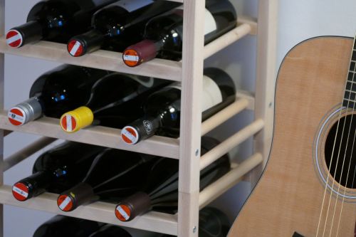guitar wine wine rack