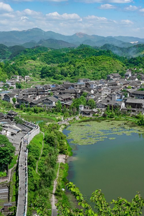 guizhou  guiyang  qingyan ancient town