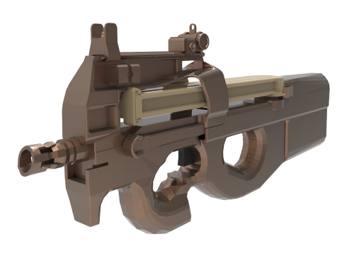 gun 3d 3d render