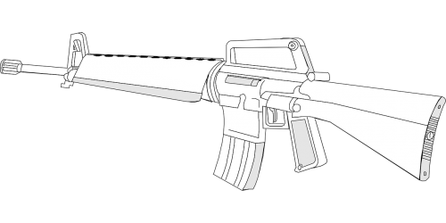 gun m16 rifle
